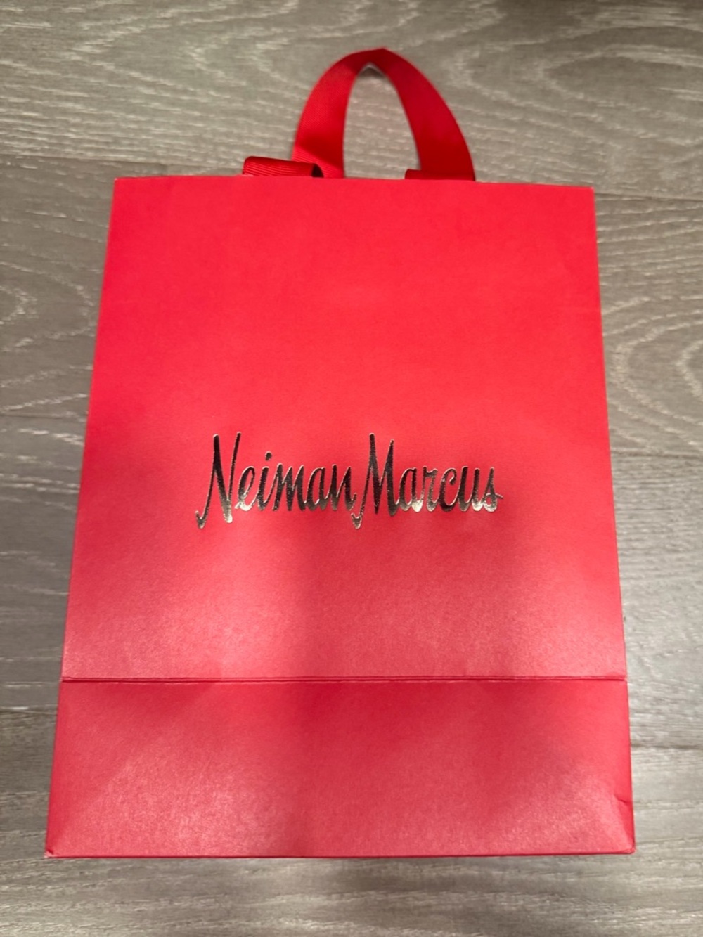 Neiman Marcus Red Shopping Bag with Jewelry Box - Picture 2 of 6